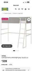 IKEA Vitval loft bed / bunk bed