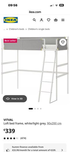 IKEA Vitval loft bed / bunk bed