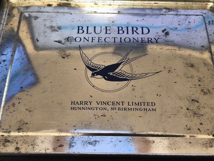 Quiet Haven by Georges Robin Tin Vintage Antique Collectable Retro Blue Bird Confectionery
