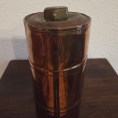 Antique Copper Hot Water Bottle Brass Screw Cap