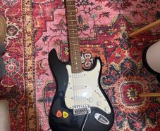 Encore Electric Guitar - Black Strat Style