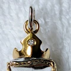 Pandora Disney Princess Auroras Crown on  golden Pillow with Lab grown Diamond  New