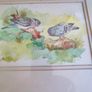Lovely Framed Watercolor Painting Signed C. Collins . Image 2
