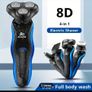 4 In 1 Mens Electric Shaver Razor Wet Dry Usb Charging Rotary Cordless Rotary Shaver Grooming Kit Image 7