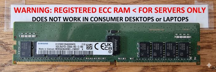256GB (16x 16GB) Samsung DDR4-3200 RDIMM Server Memory