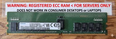 256GB (16x 16GB) Samsung DDR4-3200 RDIMM Server Memory