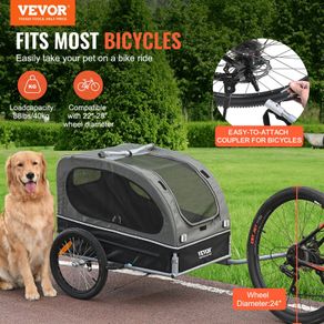 Dog Bike Trailer, Supports up to 40KKG  88 lbs, Pet Cart Bicycle Carrier, Easy Folding Frame