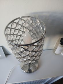 Crystal effect table lamps - set of 2