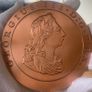 Great Britain 1797 huge King George III proof cartwheel twopence medallion Image 6