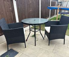 Garden table and chairs