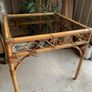Smocked Glass Bamboo Table Image 3