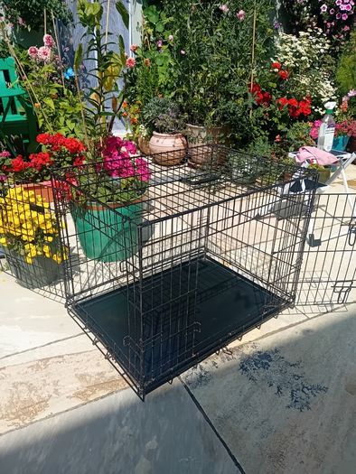 Medium folding dog cage