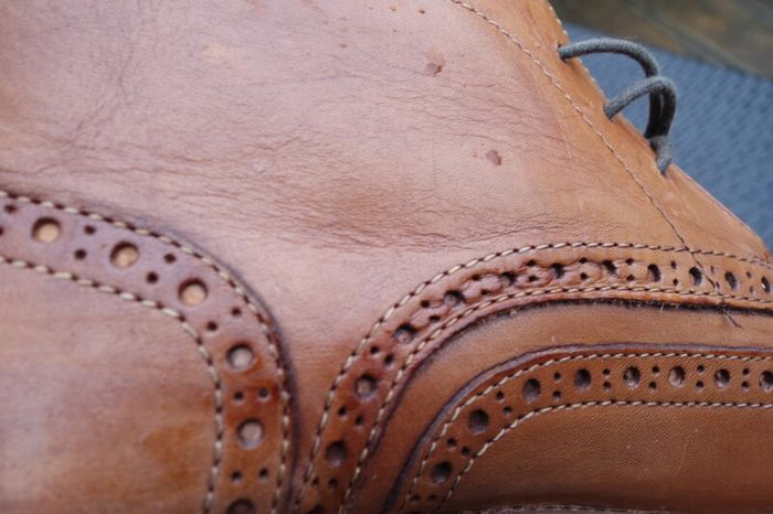 Hell for Leather Mens brown formal brogue boots