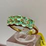 Silver ring with Colombian emeralds Image 5