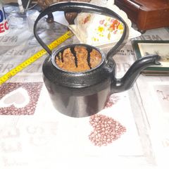 Lovely Old Cast Iron Kettle Measurments in the photos,