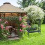 Rose Arch with Bench, Heavy-Duty Metal 2-Seater Image 2