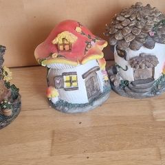 Set of  5 beautiful  fairy houses