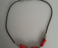 Corded Beaded Necklace