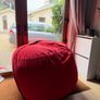 Elephant Jumbo Bean Bag, Vibrant Red, Large Image 2