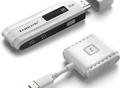 Lemorele HDMI Wireless Transmitter and Receiver P200, 50 m HDMI Wireless Transmission FHD Wireless Extender for Streaming File Video from Laptop, PC to HDTV/Projector