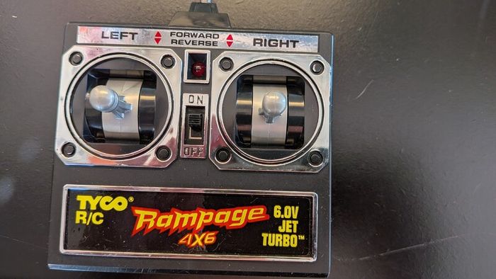 Rare Tyco Rampage 4x6 9.6V Turbo RC Truck Boxed Untested Vintage