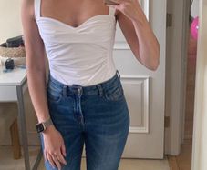 BNWT White Zara Dressy Bodysuit