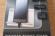 Wooden phone stand