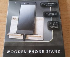 Wooden phone stand