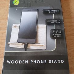 Wooden phone stand