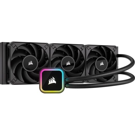 Corsair Icue H150i Rgb Elite Liquid Cpu Cooler (16 Dynamic Rgb Leds, 120mm Af Elite Series Fdb Fans, 360mm Radiator, Icue, Black (read Description)