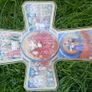 Cross. Crucifix Jesus Christ Decoupage Crucifix Wooden Scenes of His Life wall 15,4" x 11" Image 4
