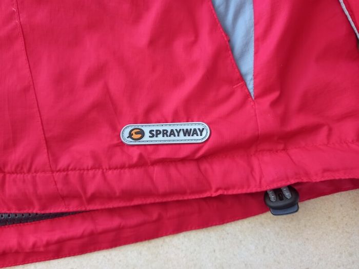 Men's Lightweight Sprayway Trail Windproof 712 Jacket Red Grey Medium like North Face Mountain Warehouse Regatta