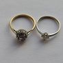 Small size: 18 CT Gold Diamond ring 450 euro and  18 CT Diamond, Iolite ring 450 euro Image 7