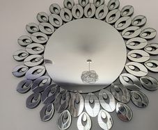 mirror and console table