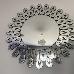 mirror and console table