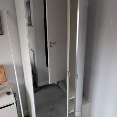 IKEA White PAX Wardrobe with Mirror