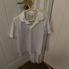 White decathlon t shirt age 12