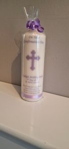 personalized communion and confirmation candles