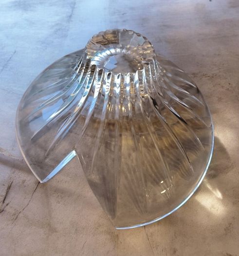 Rare Signed Louise Kennedy Tipperary Crystal Aurora Large Bowl New