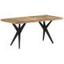 Dining Table 160x80x76 cm Solid Reclaimed Wood Image 2
