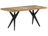 Dining Table 160x80x76 cm Solid Reclaimed Wood