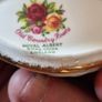 Old Country Roses Royal Albert Ornaments 8 piece lot, 2 Shoes, Wheel Barrow, Basket and 4 Place Card Holders Collection or Postage Image 5