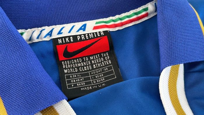 Italy Match Worn Issued Jersey Shirt Italia 96 97 Nike Xl