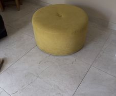 Mustard large pouffe  great condition