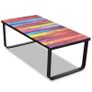 Coffee Table Rainbow print on top with black frame Image 5
