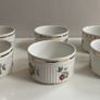 Vintage set of six matching English ramekin dishes Image 3