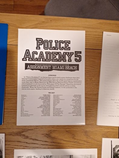 Police Academy 5 Movie Press Kit