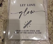 Glow Stick Wedding Sign
