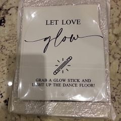 Glow Stick Wedding Sign