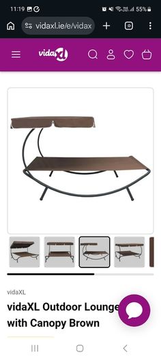 GREEN garden lounge double bed with canopy